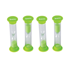 Teacher Created Resources 5 Minute Sand Timers - Small, 5 Per Pack, 5 Packs