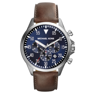 Michael Kors Mens Gage Chronograph Leather Watch