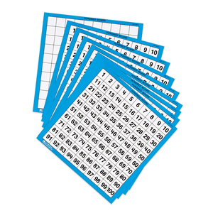 Learning Resources Laminated Hundred Boards, 10 Per Set, 3 Sets