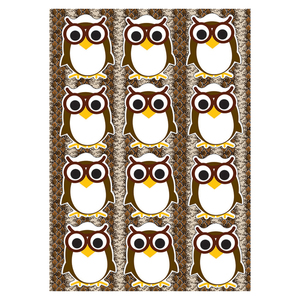 Ashley Die-Cut Magnets, Owls, 12 Per Pack, 6 Packs