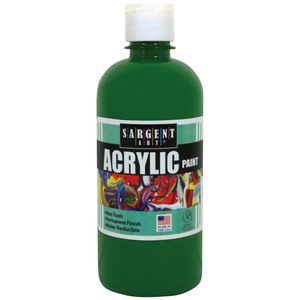 Sargent Art Green 16 oz. Squeeze Bottle, 3 Bottles