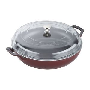 3.5 Qt. Braiser w/ Glass Lid - Grenadine