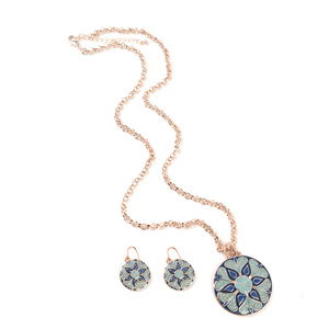 Covington Women&#8217;s Floral Necklace & Earrings Set