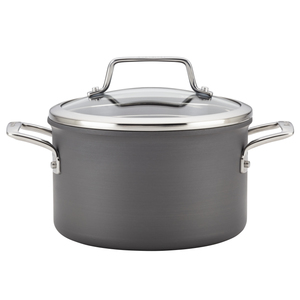 4qt Authority Hard Anodized Saucepan w/ Lid