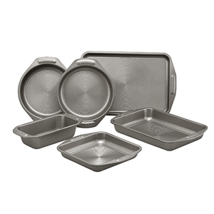 6pc Total Bakeware Set Gray