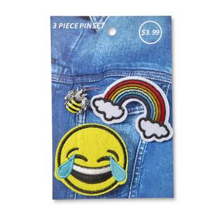 3-Pack Fashion Pins - Emojis