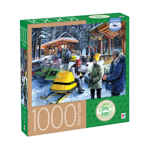 Milton Bradley Premium Blue Board Jigsaw Puzzle - Kevin Daniel - Poker Run III: 1000 Pcs