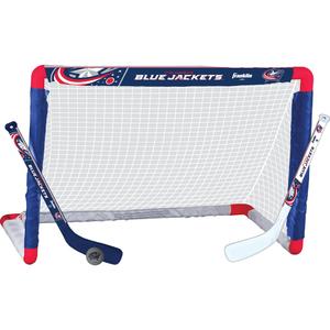 Franklin Sports NHL Columbus Blue Jackets Mini Hockey Set