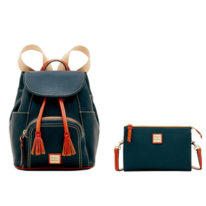Pebble Grain Medium Murphy Backpack and Janine Crossbody