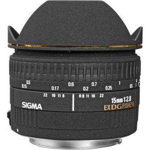 15mm f/2.8 EX DG Diagonal Fisheye Lens for Canon EF