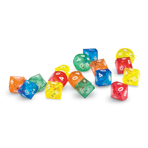 Learning Resources 10-Sided Dice in Dice, 72 ct