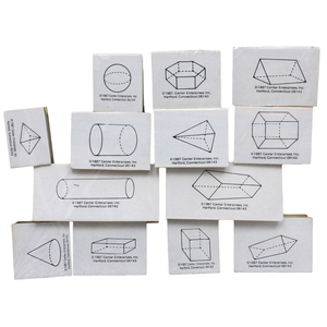 Center Enterprises Three Dimensional Geometric Stamp Set, Pack of 13