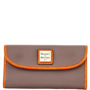Pebble Grain Continental Clutch