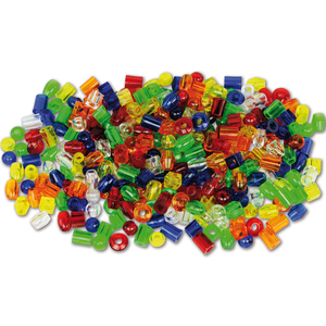 Learning Advantage Translucent Jumbo Lacing Beads, Pack of 180