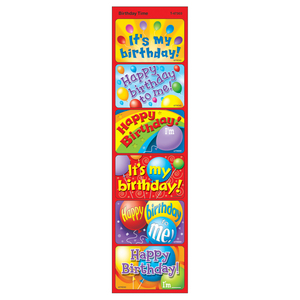 Trend Birthday Time Large Applause STICKERS®, 30 per Pack, 12 Packs