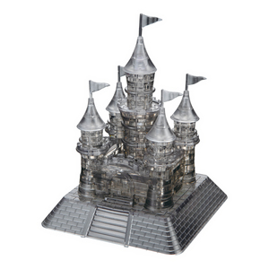 Bepuzzled 3D Crystal Puzzle - Castle (Black): 104 Pcs