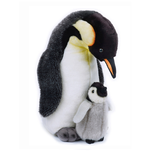 National Geographic Plush Penguin with Baby