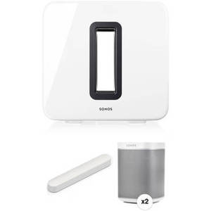 Beam Soundbar and SUB Wireless Subwoofer Kit (White)