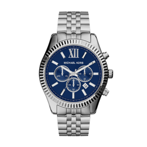 Michael Kors Men's Lexington Silver-Tone Watch