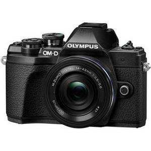 OM-D E-M10 Mark III Mirrorless Micro Four Thirds Digital Camera with 14-42mm EZ Lens (Black)