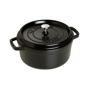 Cast Iron 4qt Round Cocotte Black Matte