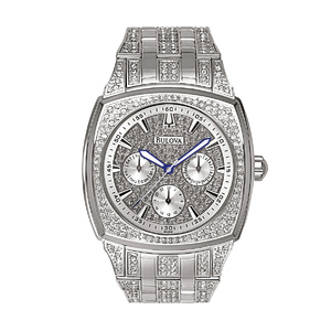 Mens Multi-Function Crystal Watch Crystal Dial