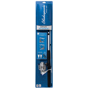 Saltwater Rod & Reel Spinning Kit Open Face Reel