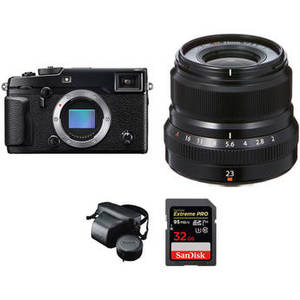 X-Pro 2 Digital Camera with XF 23mm f/2 R WR Lens Accessories Kit