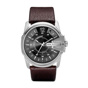 Diesel Master Chief Men's Brown Leather Watch