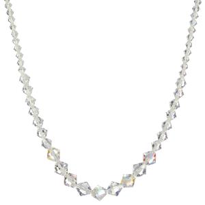Lita Swarovski Graduated Bicone Necklace 16&quot; With 2&quot; Extender