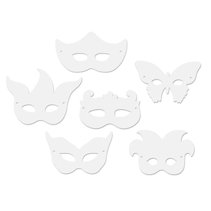 Creativity Street Die Cut Mardi Gras Masks, 24 per Pack, 6 Packs