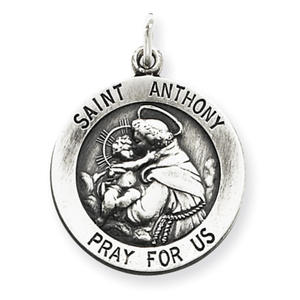 Sterling Silver St. Anthony Medal Charm