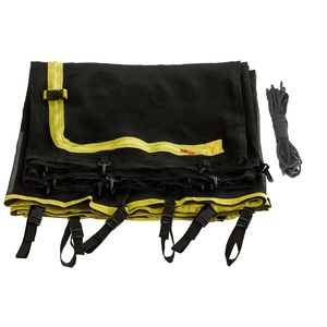 Upper Bounce Trampoline Replacement Enclosure Net, Fits For 9 FT. Round Frames, With Adjustable Straps, Using 6 Poles or 3 Arches