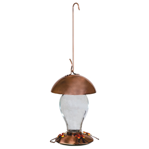Copper Hummingbird Feeder