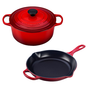 3pc Cast Iron Signature Set Cerise