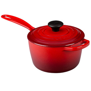 Signature Cast Iron 1.75 Qt. Precision Pour Saucepan Cherry