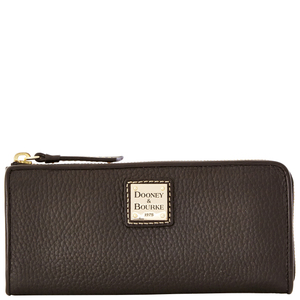 Pebble Grain Zip Clutch