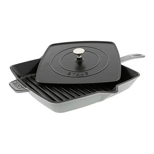 Cast Iron 10" Square Grill Pan Graphite Gray