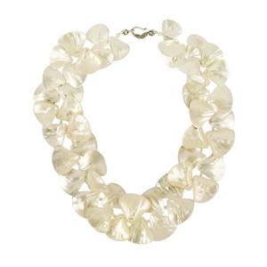 Lita Sterling Silver White Shell Necklace
