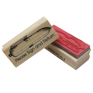 Center Enterprises Please Sign and Return Sweet-Arts Artistic Rubber Stamp, Set of 6