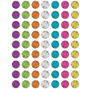 Teacher Created Resources Chalkboard Brights Colorful Chalk Mini Stickers, 12 Packs