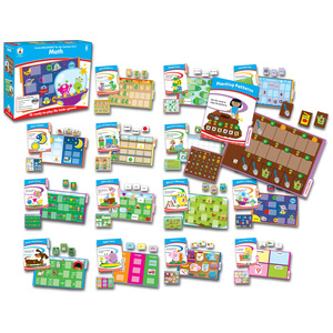 Carson-Dellosa Pub Group Math File Folder Game, Grade Kindergarten, 16 Games, 20 Sheets of Cards