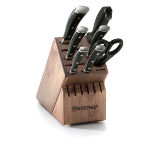 Classic Ikon 8 Pc. Cutlery Set w/Walnut Block