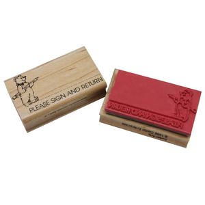 Center Enterprises Please Sign Bear Sweet-Arts Artistic Rubber Stamp, 4 Count