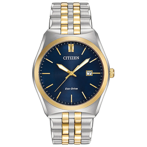 Mens Corso Eco-Drive Two-Tone Watch Blue Dial