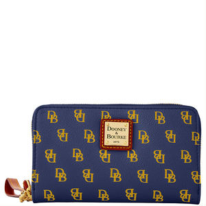 Gretta Signature Zip Around Credit Card Phone Wristlet