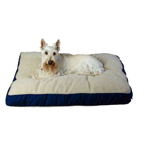 Carolina Pet Company Medium Four Season &quot;Jamison&quot; Bed - Blue w/Khaki Cording