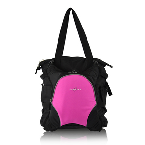Obersee Innsbruck Diaper Bag Tote with Detachable Cooler - Black / Pink