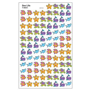 Trend Sea Life superShapes Stickers, 800 per Pack, 12 Packs
