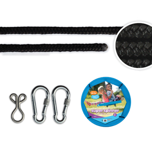 Blue Super Spinner Swing w/ 10ft Tree Swing Hanging Kit